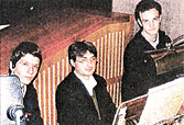 Mit Schülern als Registranten - Daniel Tepper, Eberhard Klotz und Marius Mack eröffneten den Nagolder Orgelherbst 2006 - Foto: Wetter